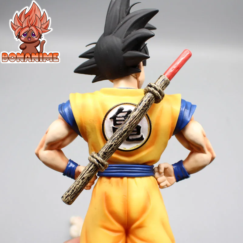 12,5" Dragon Ball Z Sun Goku Super Saiyan Somersault Cloud Collectible Figure - Anime Model Ornament