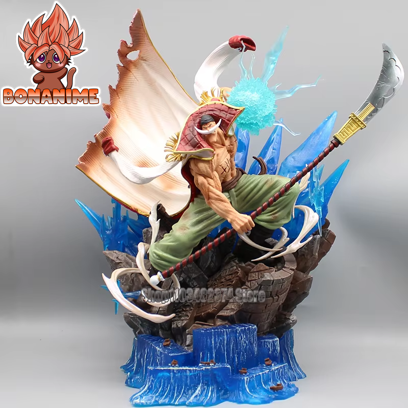 40cm Edward Newgate Whitebeard Pirates Action Figure Statue - PVC Collectible Model