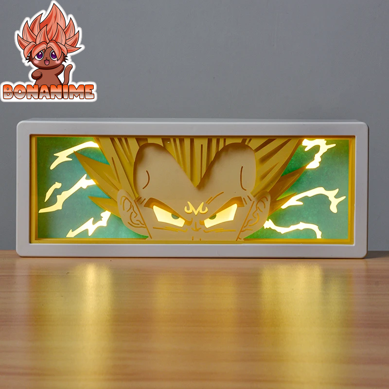 "One Piece 3D Night Light Shadow Box - Laser Cut Paper Lamp for Stylish Room Decor and Parties"