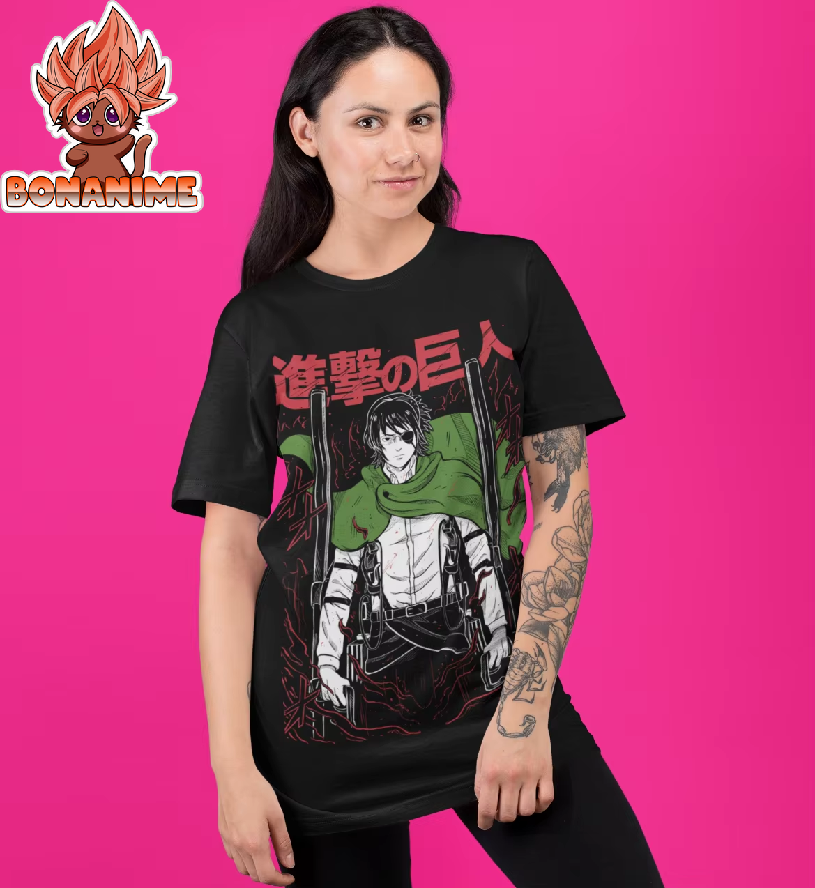 Hange Zoe Attack on Titan Season 4 T-Shirt - Anime & Manga Collection Featuring Levi and Eren