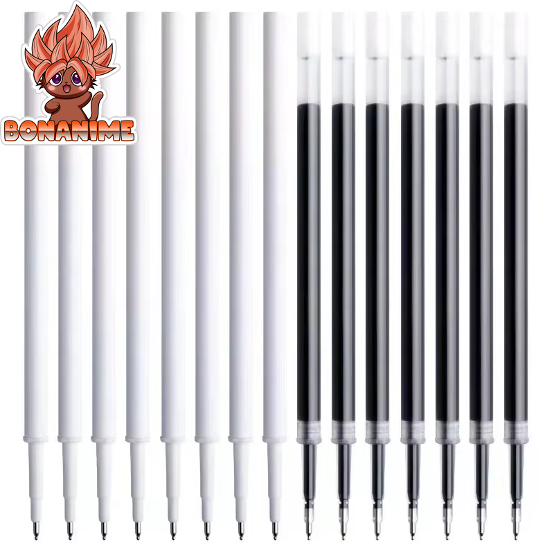 Set of 6 Anime ONE PIECE 0.5mm Gel Pens featuring Luffy, Zoro, Sanji, Nami, Usopp, and Robin - Ideal for School, Office Supplies, and Gifts for Kids