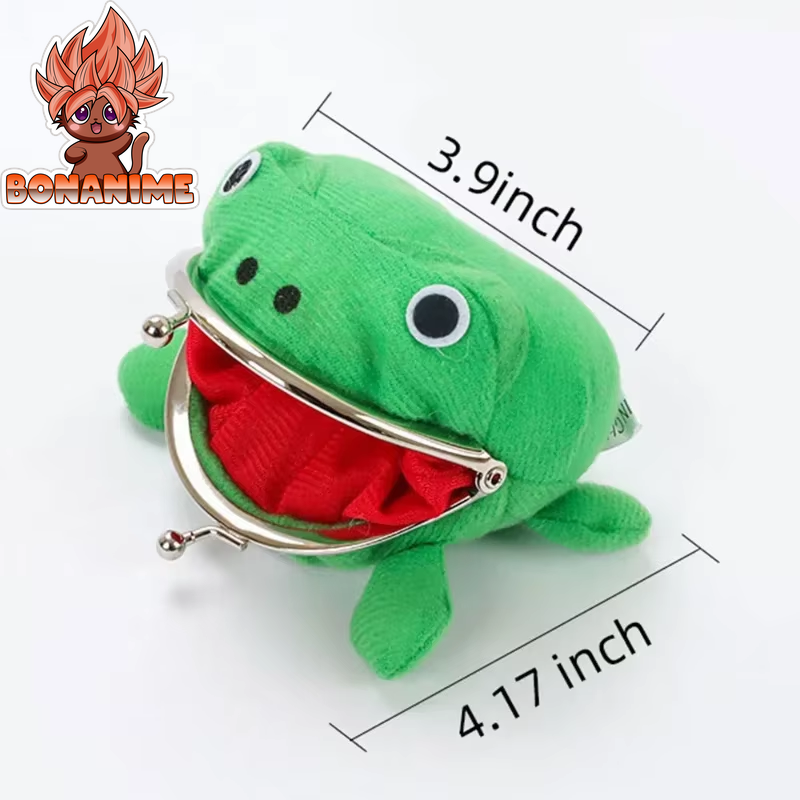 Naruto Uzumaki Frog Wallet - Plush Coin Purse for Manga Cosplay Accessories, Ideal Mini Bag for Kids' Birthday Gifts