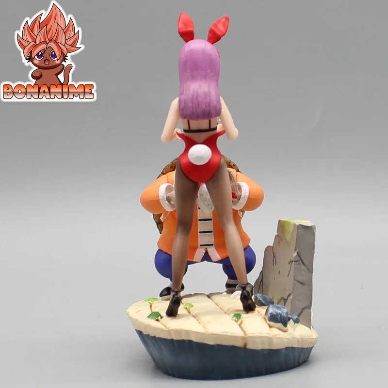 Dragon Ball Z Master Roshi & Bulma Action Figure Set - 4" Anime Collectible Figurines and Model Ornaments