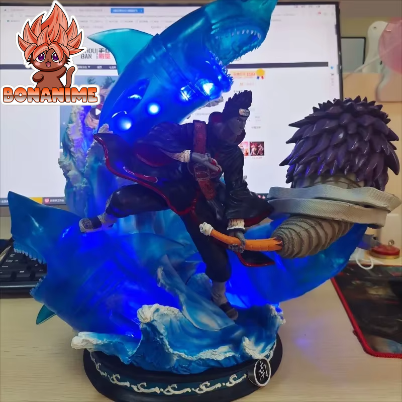 39cm Akatsuki Hoshigaki Kisame Naruto Animation Light-Up Figure - Large Decorative Collectible Toy