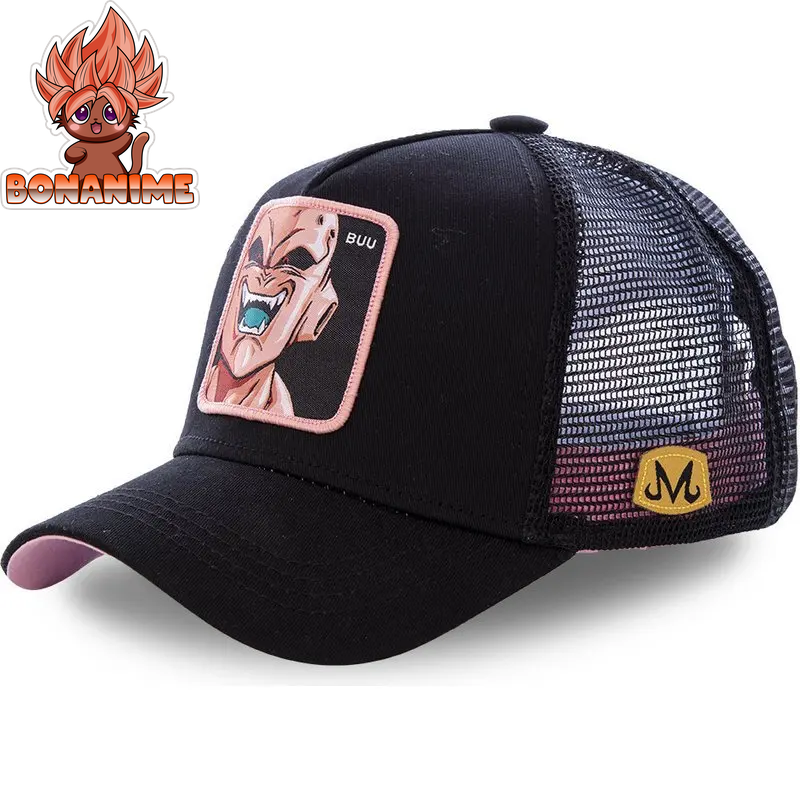 Dragon Ball Z Son Goku Embroidered Adjustable Trucker Cap - Summer Kame House Style Sun Visor