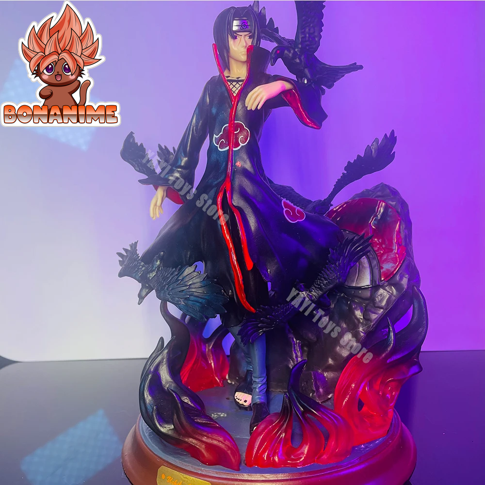 Uchiha Itachi PVC Action Figure - Naruto Shippuden Crow Collection Model (25cm)