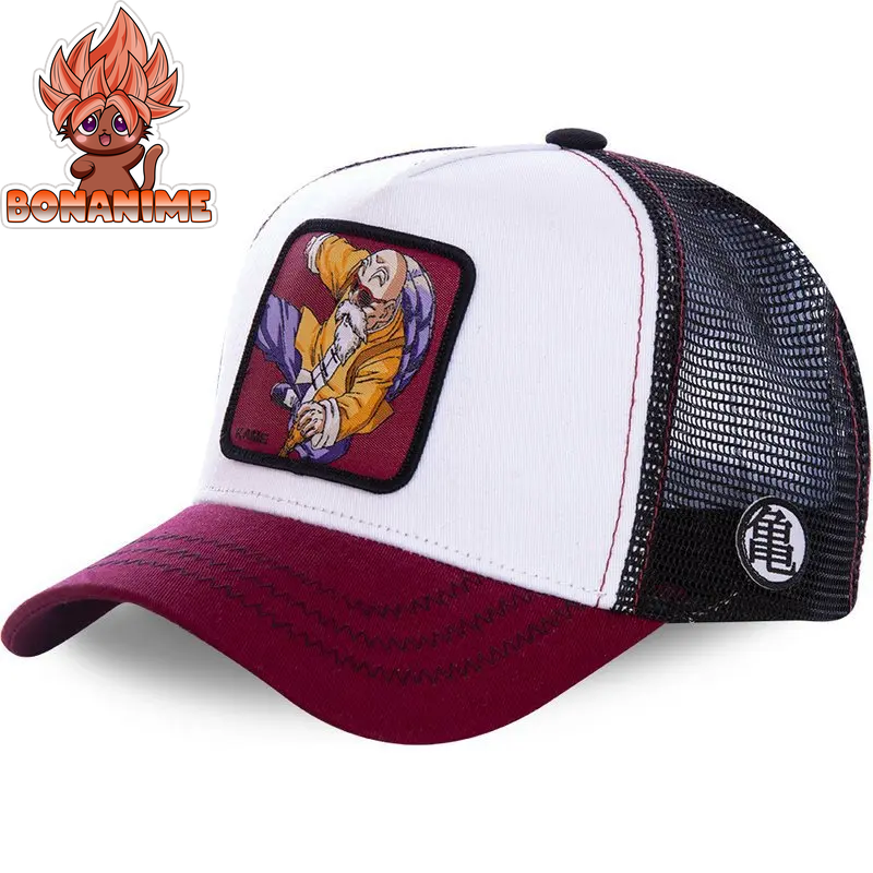 Dragon Ball Z Son Goku Embroidered Adjustable Trucker Cap - Summer Kame House Style Sun Visor