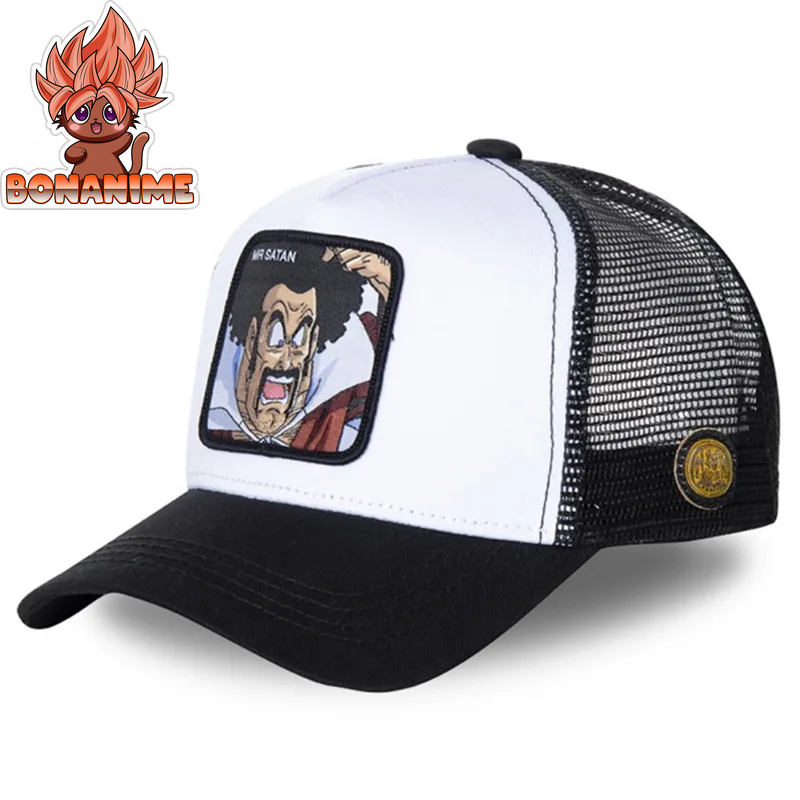 Dragon Ball Z Son Goku Embroidered Adjustable Trucker Cap - Summer Kame House Style Sun Visor