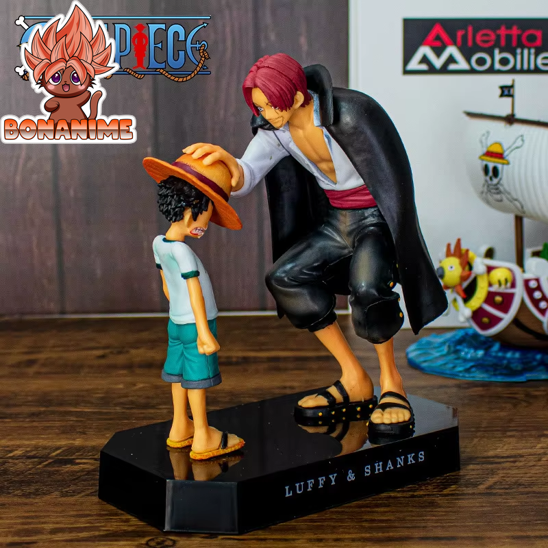 18cm One Piece Anime Figure - Four Emperors Shanks, Straw Hat Luffy, Sabo, Ace, Sanji, and Roronoa Zoro Collectible Figurine