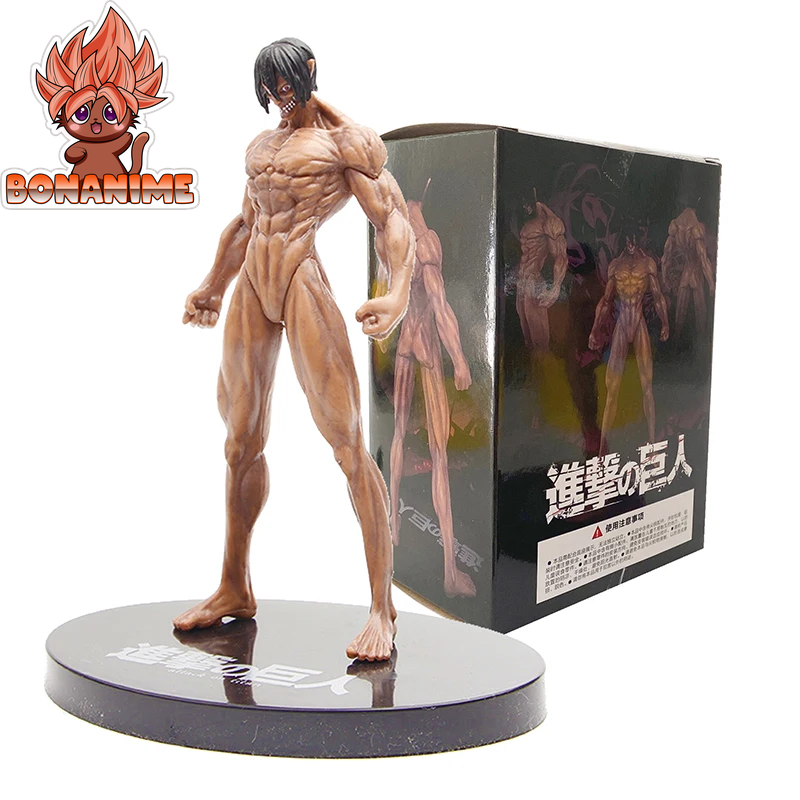 16cm PVC Action Figures Collection: Attack on Titan Beast, Colossal, Founding, and Armored Titan Models - Eren Figure