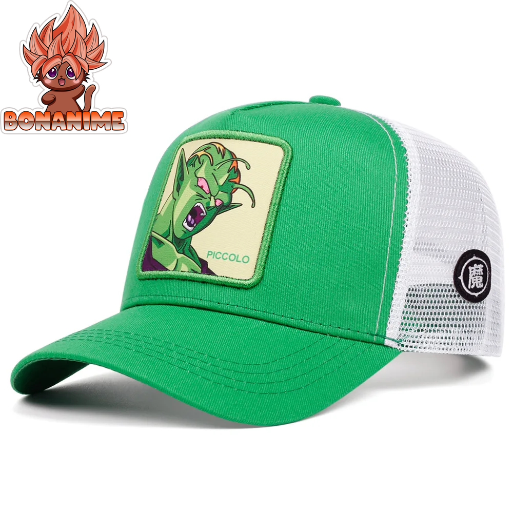 Dragon Ball Z Son Goku Embroidered Adjustable Trucker Cap - Summer Kame House Style Sun Visor