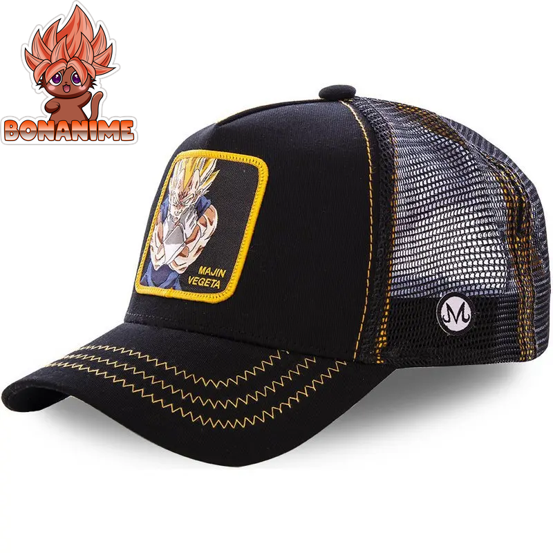 Dragon Ball Z Son Goku Embroidered Adjustable Trucker Cap - Summer Kame House Style Sun Visor