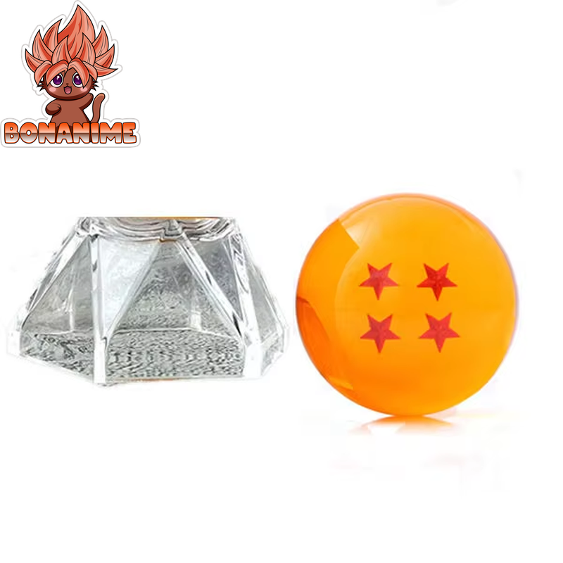 Dragon Ball Z Crystal Ball Collectible Figures - 4.3 to 5.7 cm, 1 to 7 Star with Display Stand - Desktop Decoration Toy