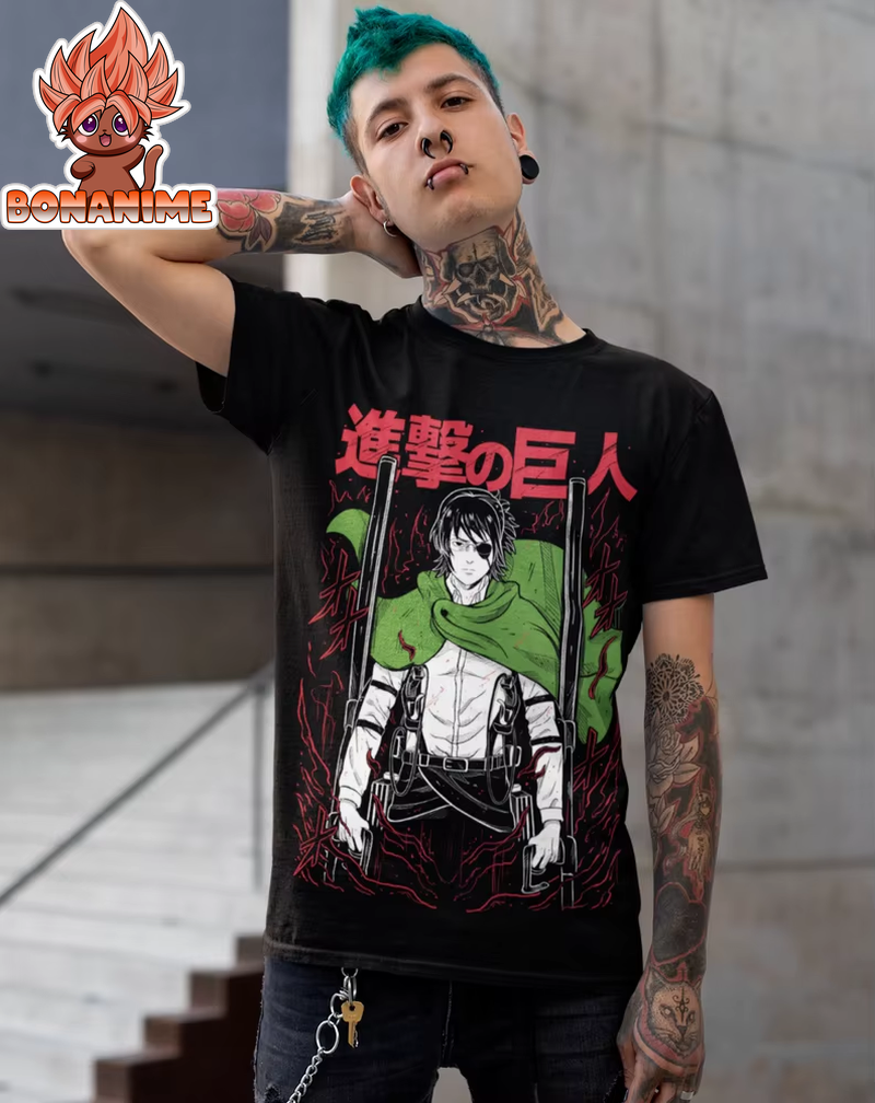 Hange Zoe Attack on Titan Season 4 T-Shirt - Anime & Manga Collection Featuring Levi and Eren