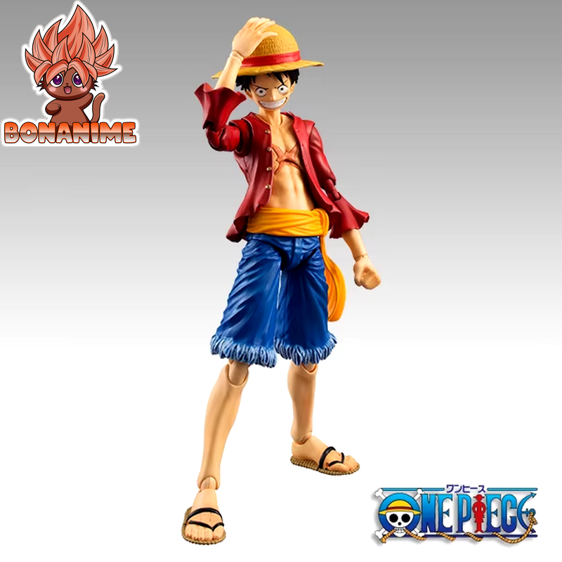 "Anime One Piece 18cm Moveable Luffy BJD PVC Action Figure - Collectible Model Toy"