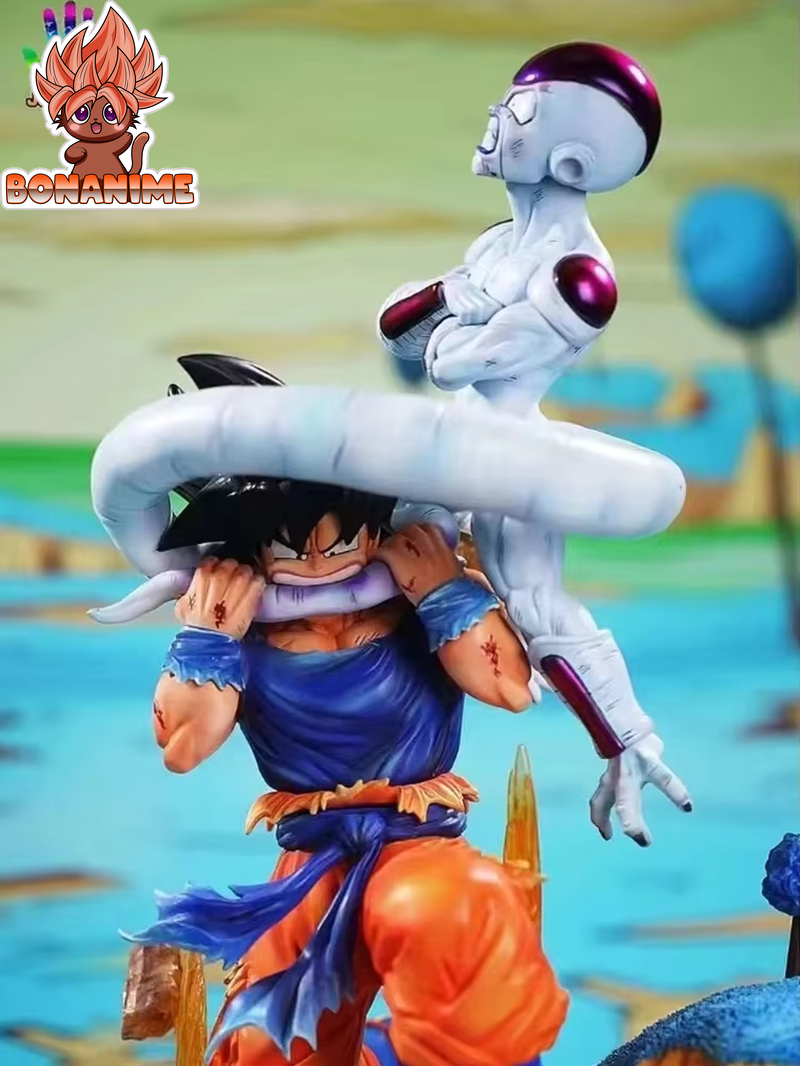 Goku vs Frieza 🔥 🌌  the longest anime fight, Dragon Ball Z,10.62-Inch PVC Figure: Epic Showdown with Frieza Collectible Statue