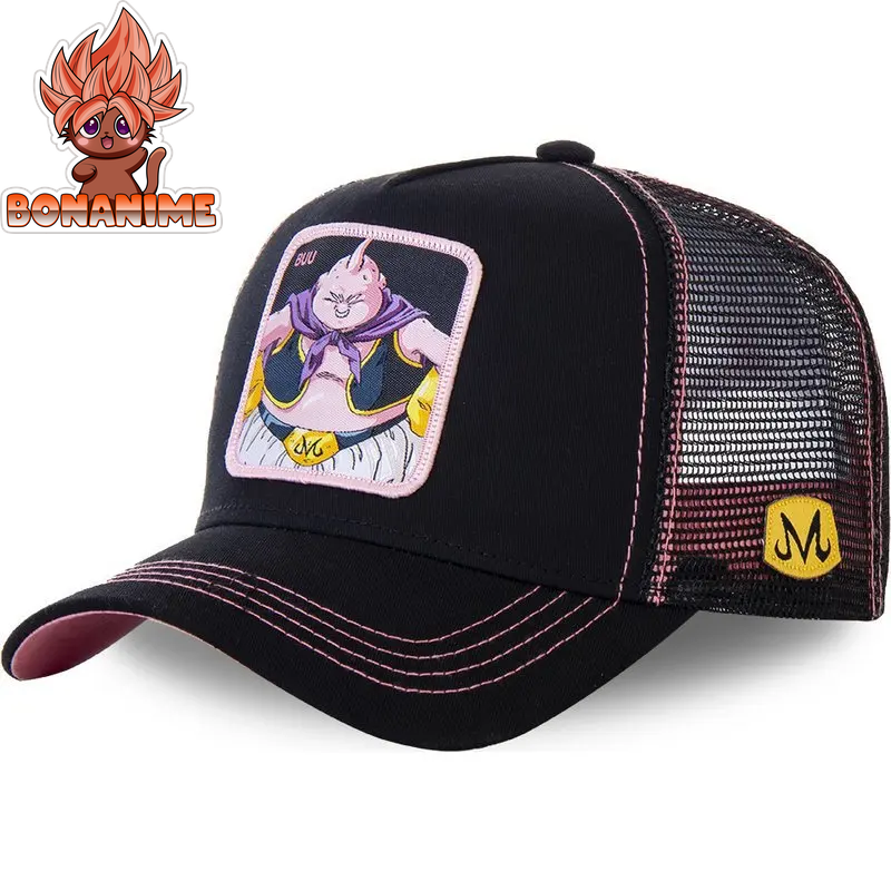 Dragon Ball Z Son Goku Embroidered Adjustable Trucker Cap - Summer Kame House Style Sun Visor