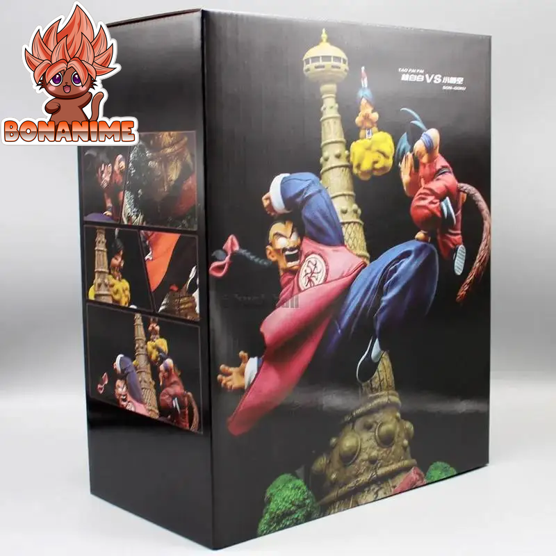 Dragon Ball Z Goku vs. Tao Pai Pai Collectible PVC Action Figures - 28cm Karin Tower Ornament