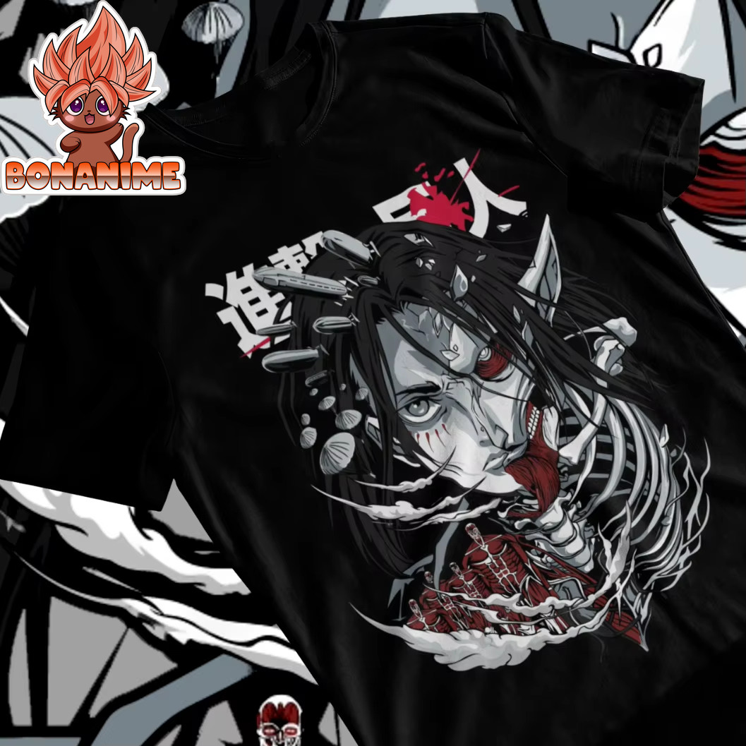 Eren Yeager Attack on Titan Graphic T-Shirt - Anime Inspired Apparel