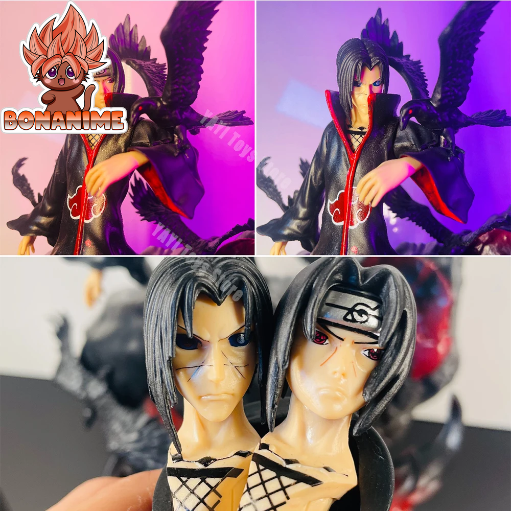 Uchiha Itachi PVC Action Figure - Naruto Shippuden Crow Collection Model (25cm)