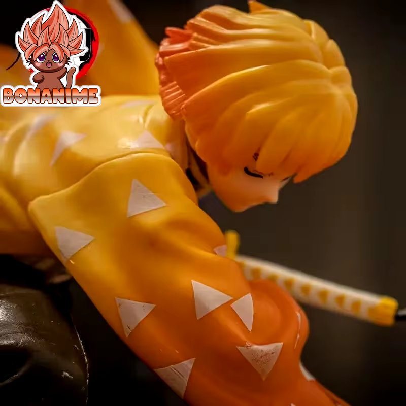 14cm Agatsuma Zenitsu Action Figure - Demon Slayer PVC Collectible Doll for Children and Boys