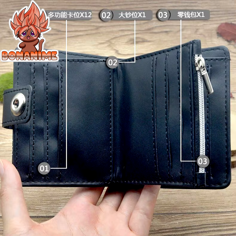 Anime Attack on Titan Bifold Wallet in PU Leather with Coin Pocket – Perfect Gift for Fans