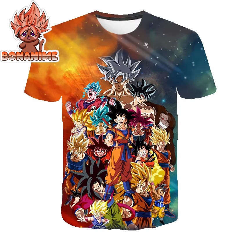 Cartoon Anime Dragon Ball Short Sleeve T-Shirt