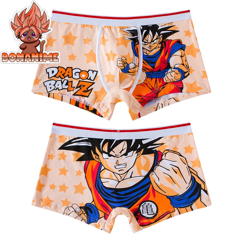 Dragon Ball Men's Cotton Boxer Underwear - Anime-Inspired Breathable and Flexible Pouch Design