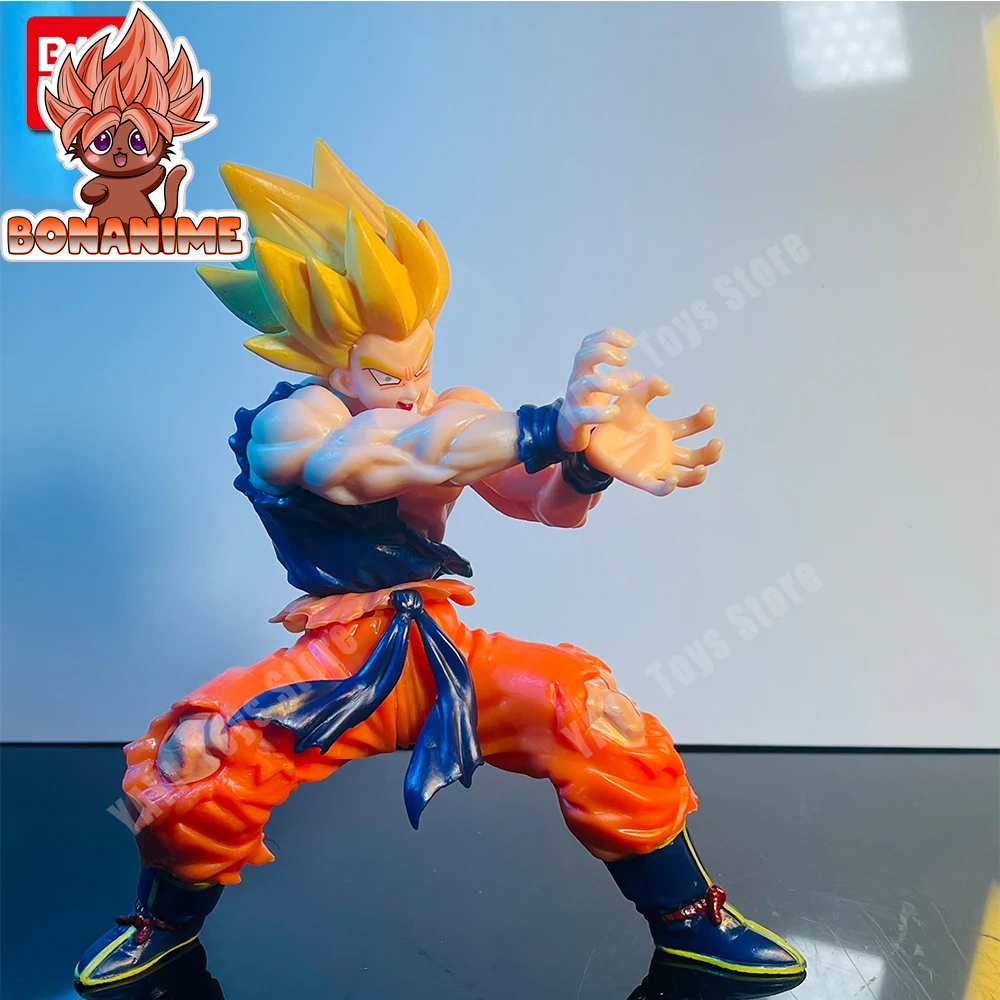 Dragon Ball Z Son Goku Battle Damage Shockwave Anime Figure - PVC Collectible Model Statue