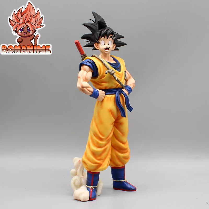 12,5" Dragon Ball Z Sun Goku Super Saiyan Somersault Cloud Collectible Figure - Anime Model Ornament