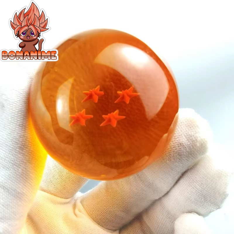 Dragon Ball Z Crystal Ball Collectible Figures - 4.3 to 5.7 cm, 1 to 7 Star with Display Stand - Desktop Decoration Toy