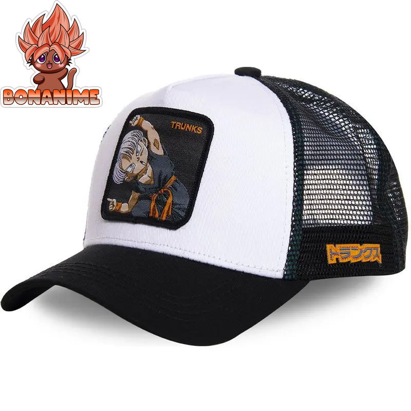 Dragon Ball Z Son Goku Embroidered Adjustable Trucker Cap - Summer Kame House Style Sun Visor