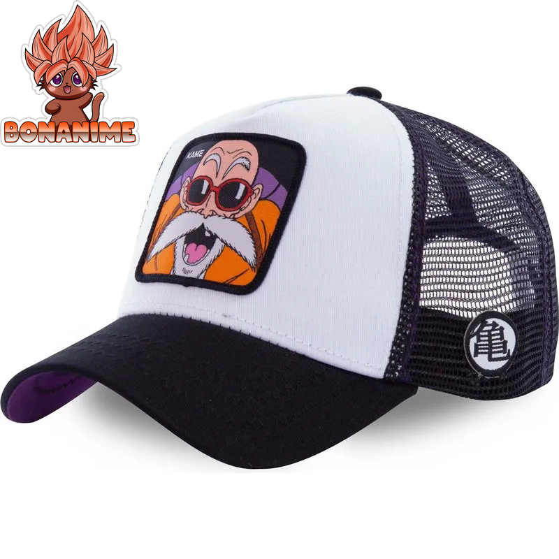 Dragon Ball Z Son Goku Embroidered Adjustable Trucker Cap - Summer Kame House Style Sun Visor