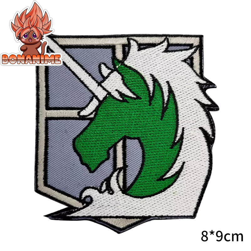 Embroidered Attack on Titan Wings of Liberty Armband Patch - PVC Rubber Tactical Backpack Badge - Anime Collectible Sticker